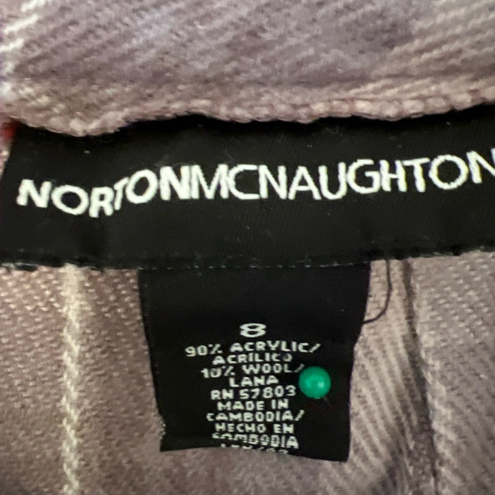 Norton McNaughton Charcoal Checkered Skirt - Picture 4 of 9